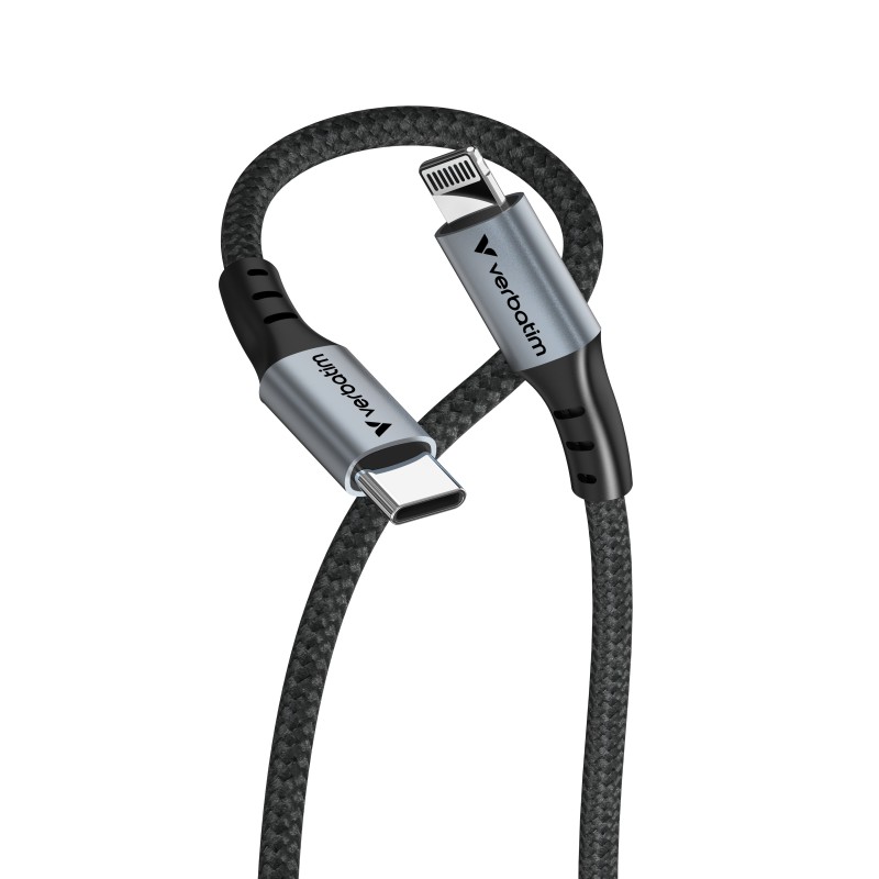 Verbatim 31844 câble Lightning 1,2 m Noir