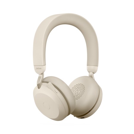 Jabra Evolve2 75 Casque Sans fil Arceau Bureau Centre d'appels Bluetooth Beige