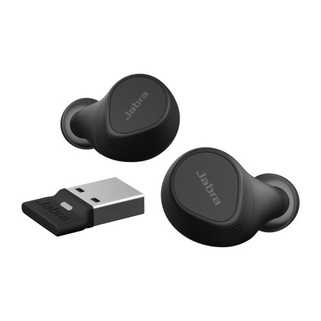 Jabra Evolve2 Buds Casque Sans fil Ecouteurs Bureau/Centre d'appels USB Type-C / USB Type-A Bluetooth Noir