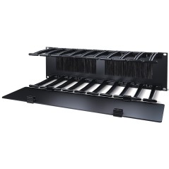 APC NetShelter - Passe-câbles horizontal - 3U - Profondeur 15 cm - 1 côté avec capot