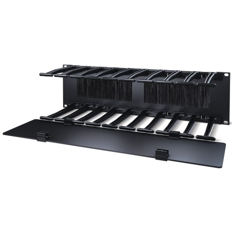 APC NetShelter - Passe-câbles horizontal - 3U - Profondeur 15 cm - 1 côté avec capot
