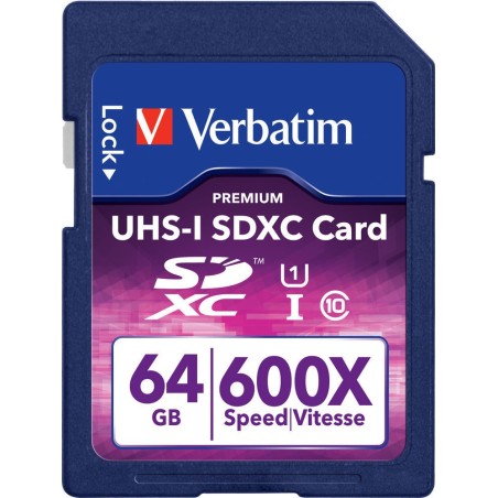Verbatim SDHC 64GB 64 Go SDXC Classe 10