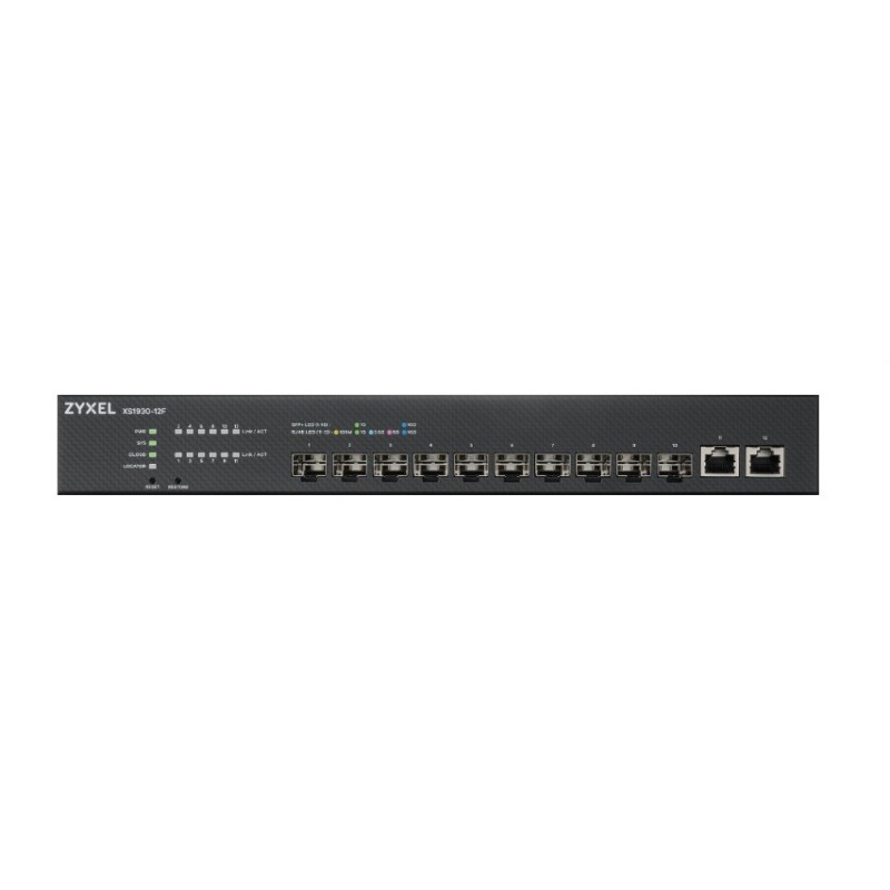 Zyxel XS1930-12F-ZZ0101F commutateur réseau Géré L2/L3 Noir Zyxel XS1930-12F-ZZ0101F commutateur réseau Géré L2/L3 Noir