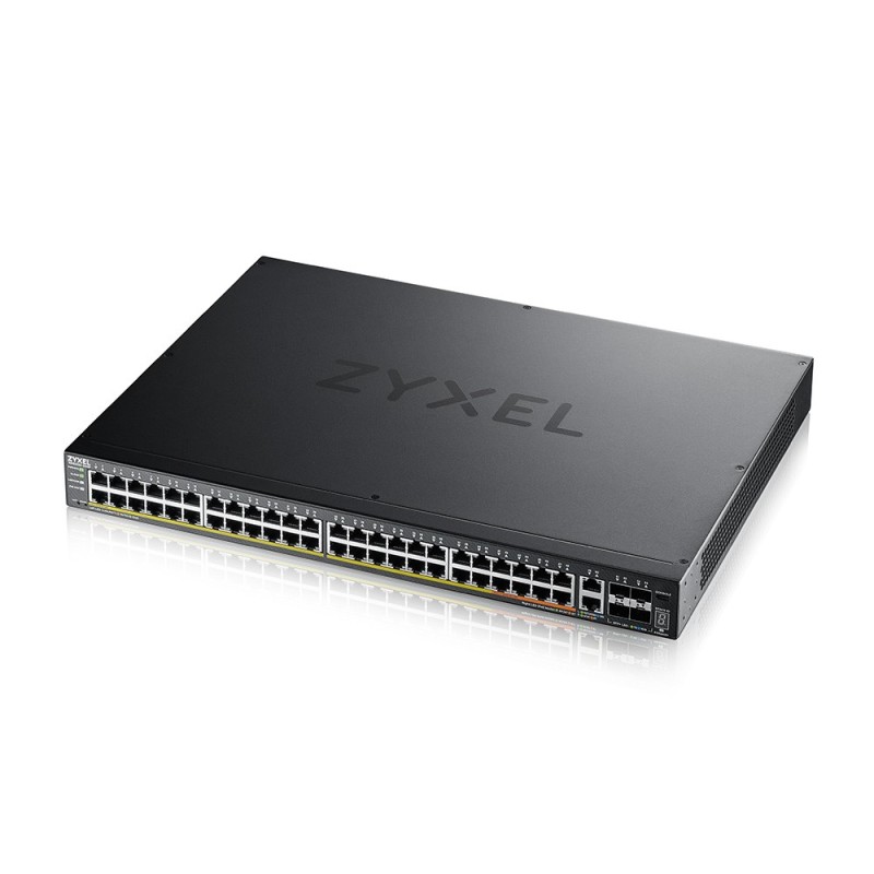 Zyxel XGS2220-54HP Géré L3 Gigabit Ethernet (10/100/1000) Connexion Ethernet, supportant l'alimentation via ce port (PoE) Zyxel XGS2220-54HP Géré L3 Gigabit Ethernet (10/100/1000) Connexion Ethernet, supportant l'alimentation via ce port (PoE)