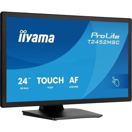 iiyama ProLite T2452MSC-B2 écran plat de PC 61 cm (24") 1920 x 1080 pixels Full HD Écran tactile Noir