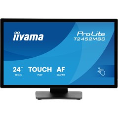 iiyama ProLite T2452MSC-B2 écran plat de PC 61 cm (24") 1920 x 1080 pixels Full HD Écran tactile Noir