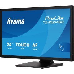 iiyama ProLite T2452MSC-B2 écran plat de PC 61 cm (24") 1920 x 1080 pixels Full HD Écran tactile Noir