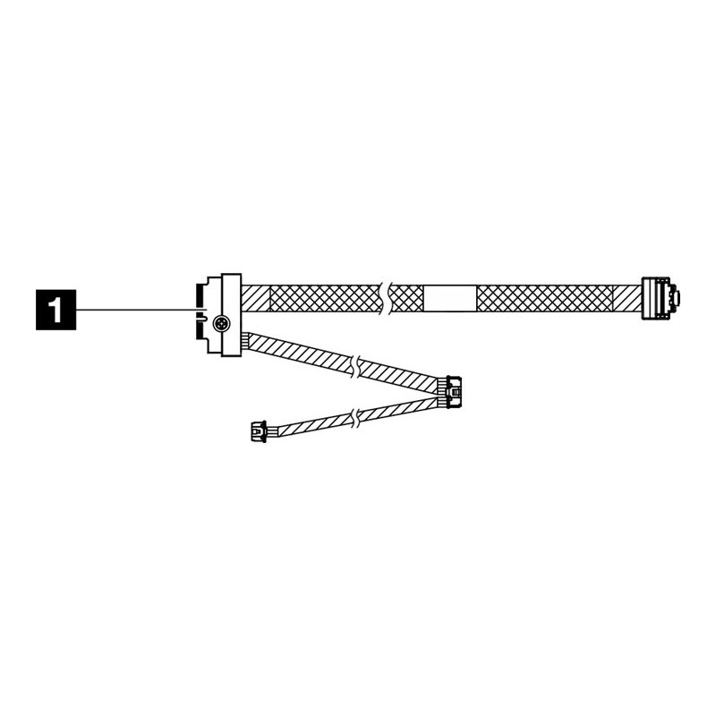 TS SR630v3 M.2 NVMe 2-Bay RAID Cable Kit
