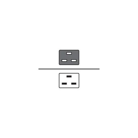 Power Cord Locking C19 to C20 3.0m Red