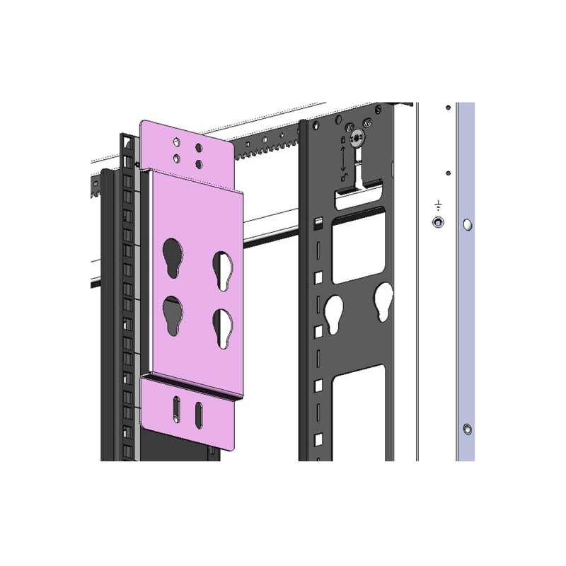 Rear Facing Rack PDU MntKit 750mm 42/48U Rear Facing Rack PDU MntKit 750mm 42/48U