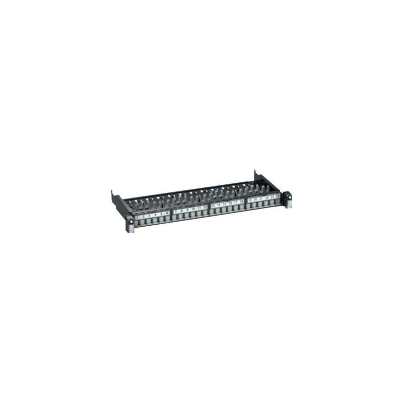 PAN SLIDE EVO 19" 1U 24PT STP CAT6A"
