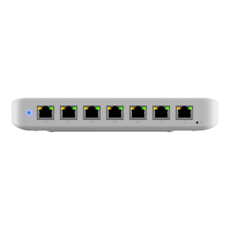 UniFi 8 port GbE PoE+Switch powered by