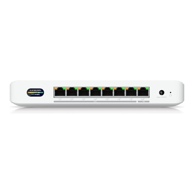 Compact PoE+switch with 1 10 GbE port