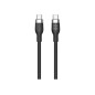 1.5m Silicone USB-C to USB-C 60W Black 1.5m Silicone USB-C to USB-C 60W Black