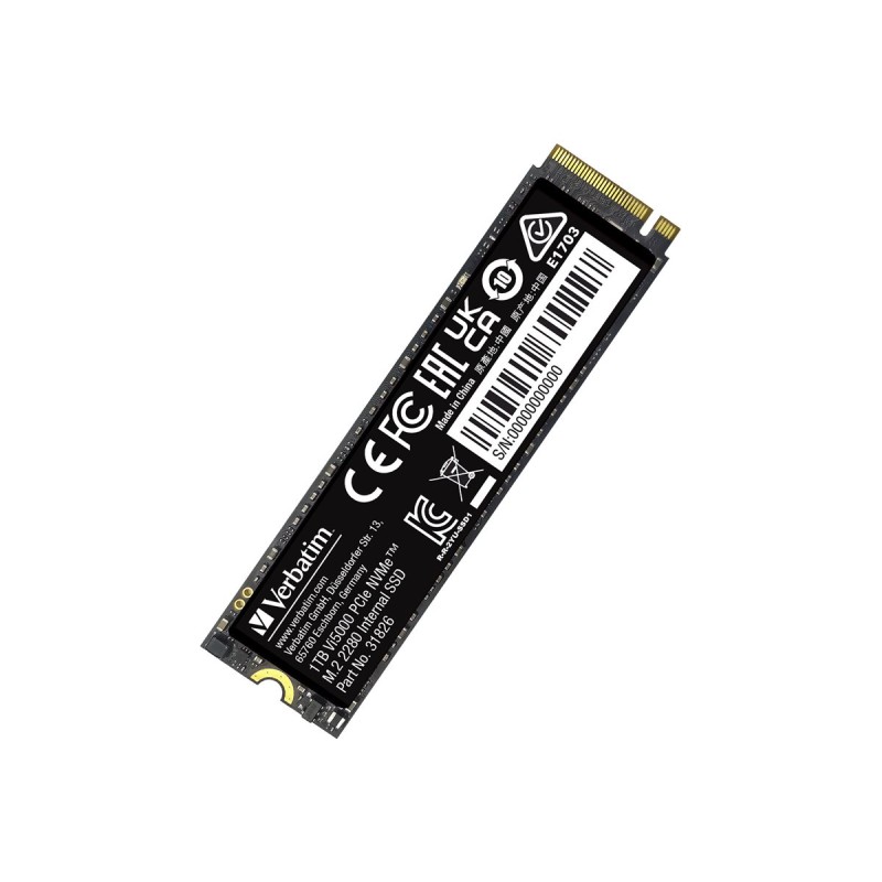 Verbatim Vi5000 1 To M.2 PCI Express 4.0 NVMe 3D NAND Verbatim Vi5000 1 To M.2 PCI Express 4.0 NVMe 3D NAND