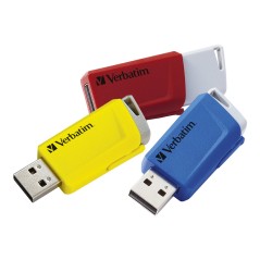 VERBATIM USB DRIVE 3.0 STORENCLICK 3X1