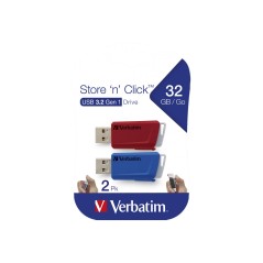 VERBATIM USB DRIVE 3.0 STORENCLICK 2X3