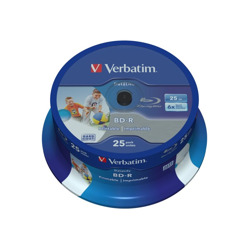 BD-R SL Datalife HTL 6xspd Wide Pr 25pk