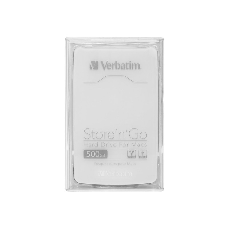 HDD/500Gb 2.5" External USB 3 FW800 WHIT