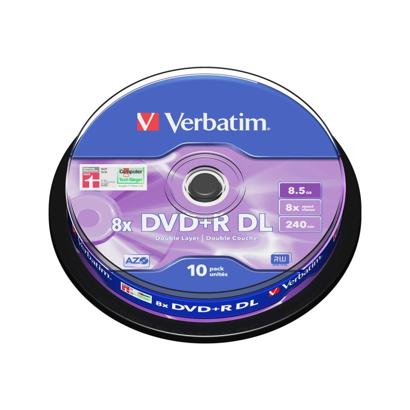 DVD+R/8.5GB 8x DLAYER mattsilv Spdl 10 DVD+R/8.5GB 8x DLAYER mattsilv Spdl 10