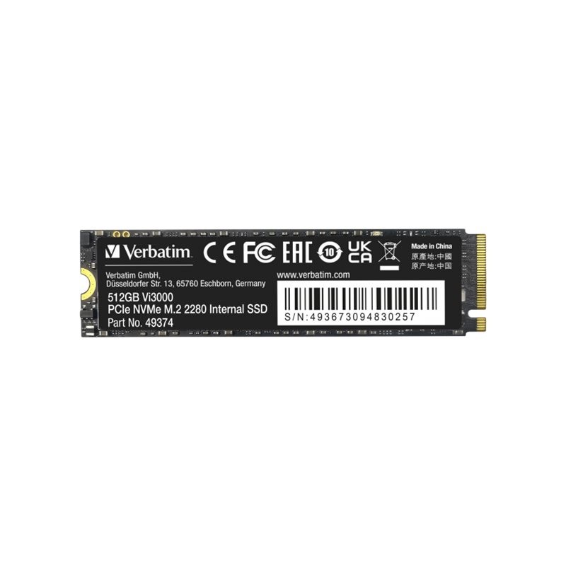 Verbatim Vi3000 512 Go M.2 PCI Express 3.0 NVMe