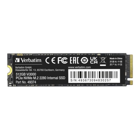 Verbatim Vi3000 512 Go M.2 PCI Express 3.0 NVMe