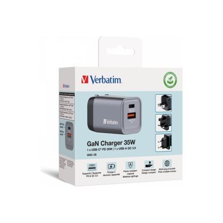 GNC-35 GaN Charger 2 Port 35W USB A/C E