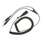 Curled cable conex PC-QD a 2x3.5 mm-2 m Curled cable conex PC-QD a 2x3.5 mm-2 m