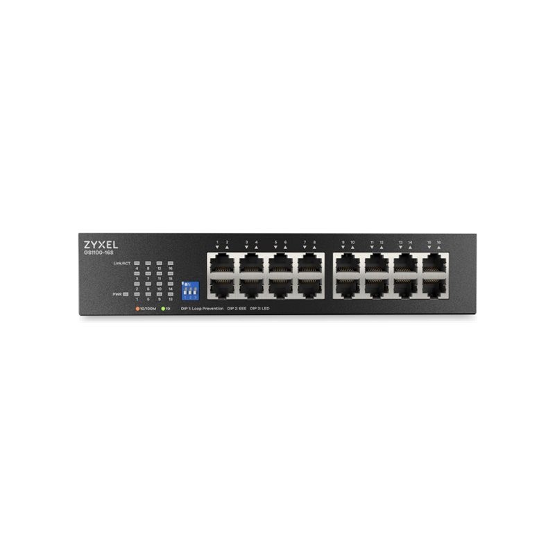 Zyxel GS1100-16S 16 port Gigabit - DIP s