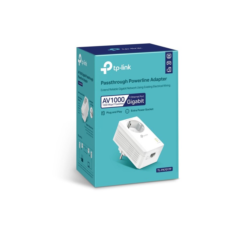AV1000 Gigabit Passthrough Powerline Ada AV1000 Gigabit Passthrough Powerline Ada