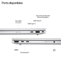 HP EliteBook 8 G1i 16 inch Notebook AI PC Wolf Pro Security Edition Intel Core Ultra 5 225U Ordinateur portable 40,6 cm (16")