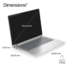 HP DX5X7AT laptop Intel Core 5 Ordinateur portable 35,6 cm (14") WUXGA 16 Go DDR5-SDRAM 512 Go SSD Wi-Fi 6E (802.11ax) Windows