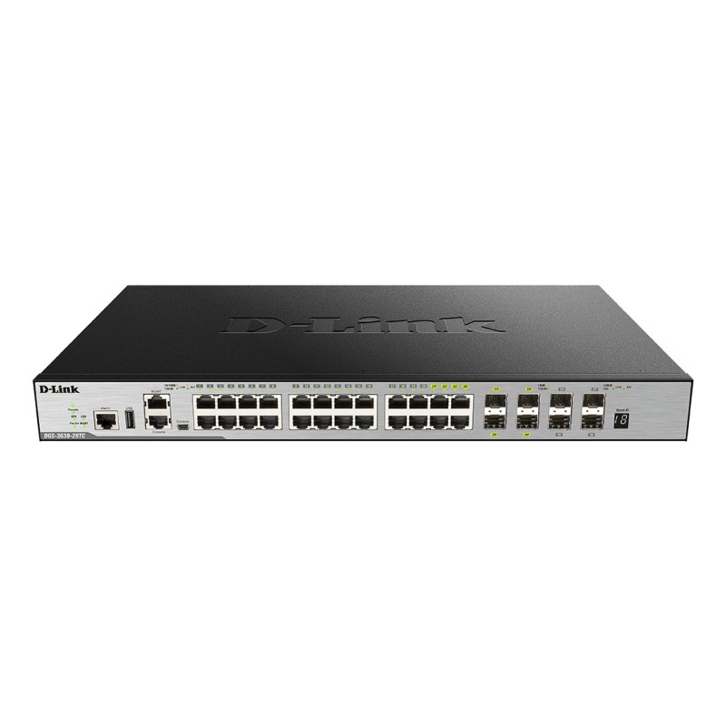 D-Link DGS-3630-28PC/SI/E commutateur réseau Géré L3 Gigabit Ethernet (10/100/1000) Connexion Ethernet, supportant D-Link DGS-3630-28PC/SI/E commutateur réseau Géré L3 Gigabit Ethernet (10/100/1000) Connexion Ethernet, supportant