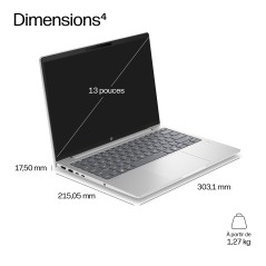 HP DX5X3AT laptop Intel Core 5 Ordinateur portable 33,8 cm (13.3") WUXGA 16 Go DDR5-SDRAM 512 Go SSD Wi-Fi 6E (802.11ax)