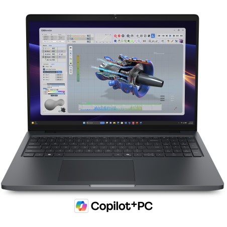 DELL Pro Precision 5 16 PW516261 Copilot+ PC Intel Core Ultra 7 366H Ordinateur portable 40,6 cm (16") Full HD+ 32 Go