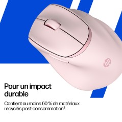 HP Tilt Ergo PNK MSE 720M EMEA-INTL EN L souris Maison Droitier RF sans fil + Bluetooth 6000 DPI
