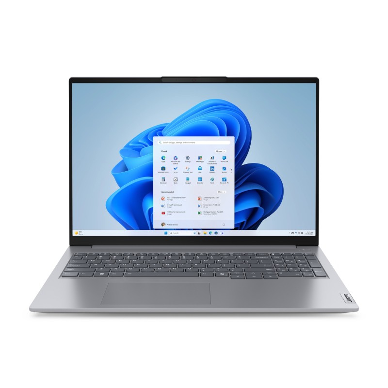 Lenovo ThinkBook 16 G7 ARP AMD Ryzen™ 5 7535HS Ordinateur portable 40,6 cm (16") WUXGA 16 Go DDR5-SDRAM 512 Go SSD Wi-Fi 6E