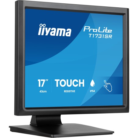 iiyama ProLite T1731SR-B2S écran plat de PC 43,2 cm (17") 1280 x 1024 pixels SXGA LCD Écran tactile Table Noir