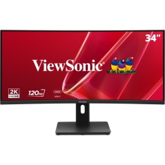Viewsonic VA VA3420C-2 écran plat de PC 86,4 cm (34") 3440 x 1440 pixels UltraWide Quad HD LED Noir