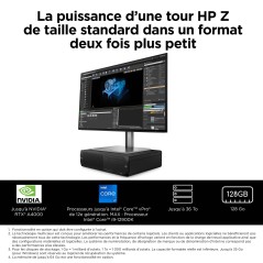 HP Z2 G9 Intel® Core™ i7 i7-14700 32 Go DDR5-SDRAM 1 To SSD NVIDIA RTX A1000 Windows 11 Pro SFF Station de travail AI