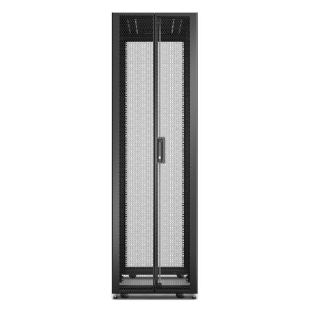APC Baie EasyRack 600mm/42U/1100mm avec toit, panneau latéral, roulettes, noir