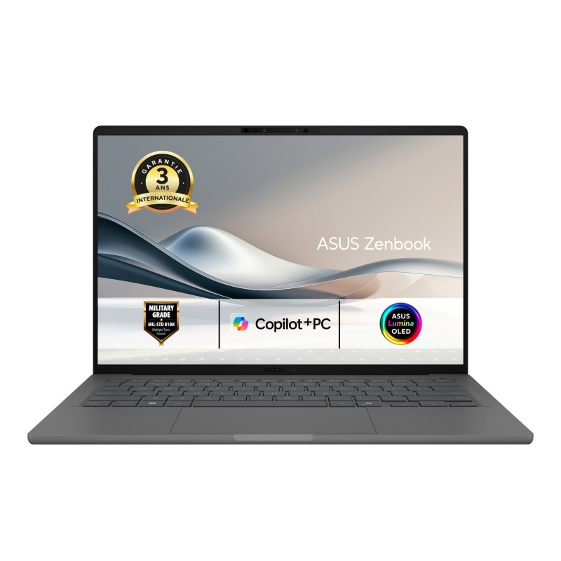 ASUS Zenbook A14 UX3407NA- -DISQD7X Copilot+ PC Snapdragon X2E-88-100 Ordinateur portable 35,6 cm (14") WUXGA 32 Go ASUS Zenbook A14 UX3407NA- -DISQD7X Copilot+ PC Snapdragon X2E-88-100 Ordinateur portable 35,6 cm (14") WUXGA 32 Go