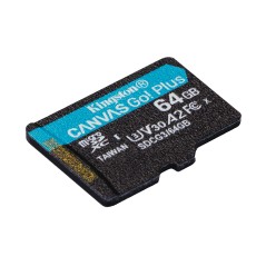 Kingston Technology Canvas Go! Plus Carte microSDXC Canvas Go Plus 170R A2 U3 V30 de 64 Go sans ADP