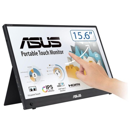 ASUS ZenScreen MB16AHT écran plat de PC 39,6 cm (15.6") 1920 x 1080 pixels Full HD Écran tactile Noir