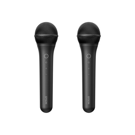 Epson ELPKM01 Wireless Karaoke Microphone Pair Noir Microphone de