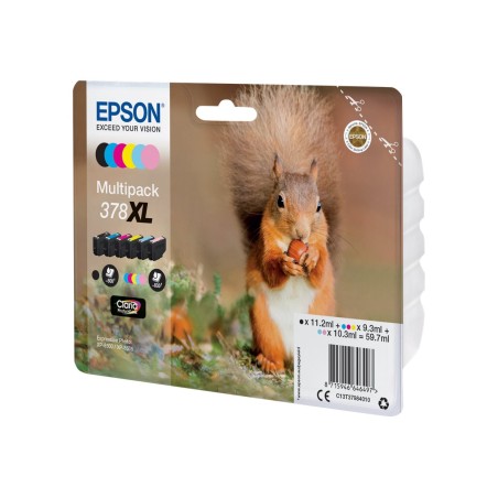 Epson Squirrel Multipack 6-colours 378XL Claria Photo HD Ink