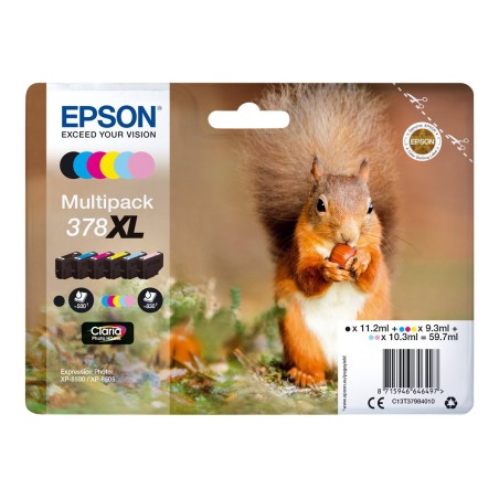 Epson Squirrel Multipack 6-colours 378XL Claria Photo HD Ink
