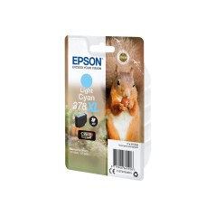 Epson Squirrel Singlepack Light Cyan 378XL Claria Photo HD Ink