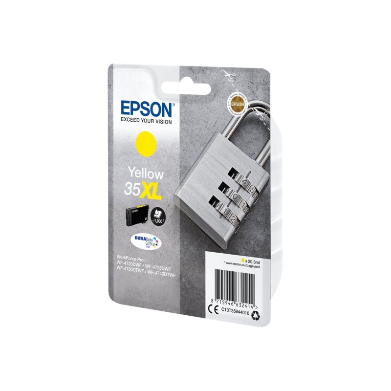 Epson Padlock Encre jaune DURABrite Ultra Cadenas 35XL Epson Padlock Encre jaune DURABrite Ultra Cadenas 35XL