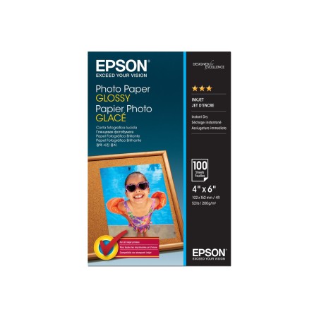 Epson Photo Paper Glossy - 10x15cm - 100 Feuilles